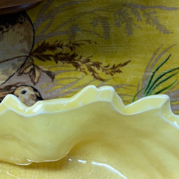 McCoy Pottery double Cornucopia planter with bow detail, Vintage - Picture 8 of 13